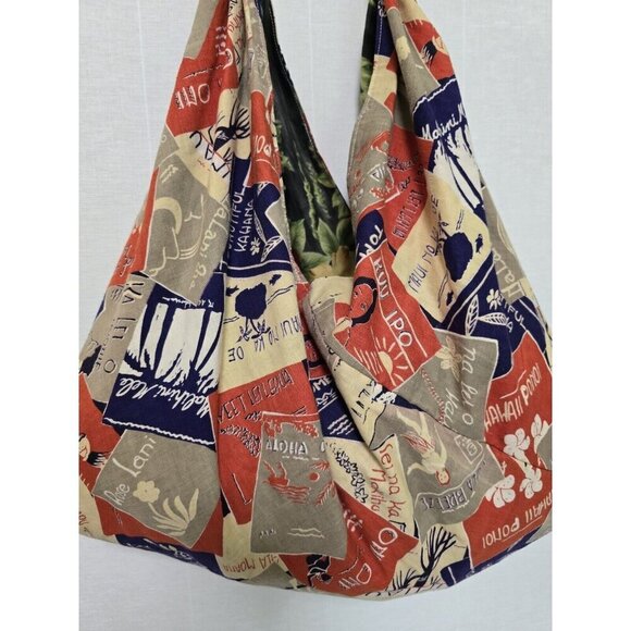 Womens Hawaii Print Shoulder Bag Purse Handmade Lightweight - Picture 3 of 9